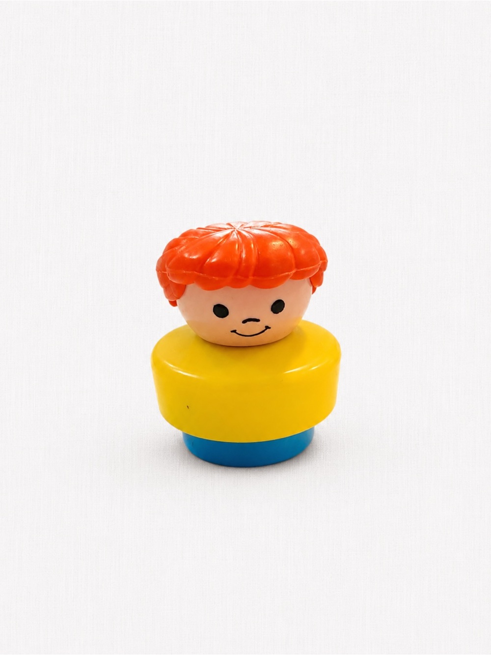 1990 Fisher-Price Little People Girl with Red Hair Bun Vintage Figure